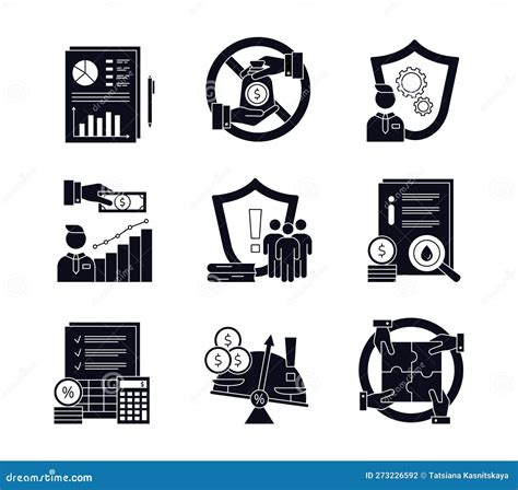 Esg Governance Concepts Icons Set Vector Illustration Isolated On A