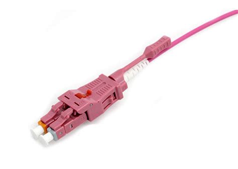 Magenta Lc Uniboot Fiber Optic Patchcord Polarity Changeable Lc Om