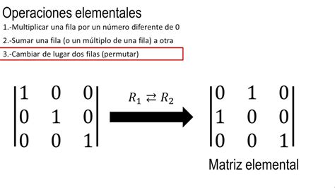 Matrices Elementales Lgebra Lineal Youtube