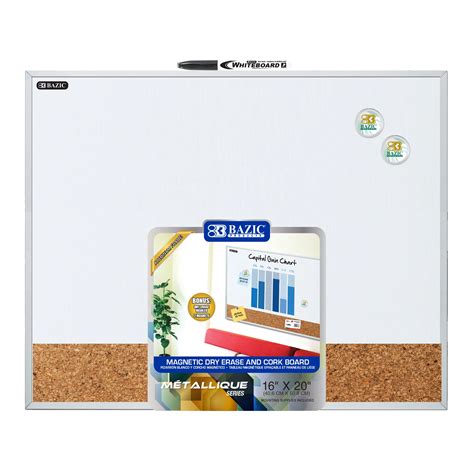 Aluminum Framed Magnetic Dry Erase Cork Combo Board X The Ceo