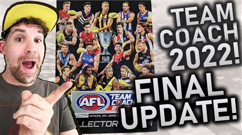 AFL TeamCoach 2022 FINAL ALBUM UPDATE YouTube