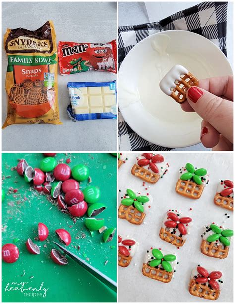 Pretzel Christmas Present Treats My Heavenly Recipes