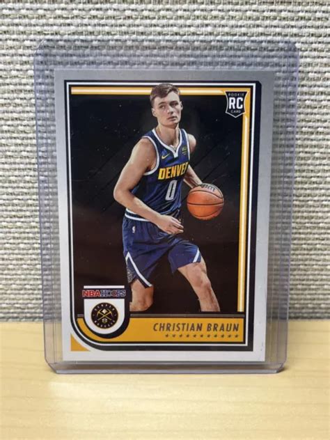 2022 23 PANINI NBA Hoops Christian Braun Recrue RC 251 Denver