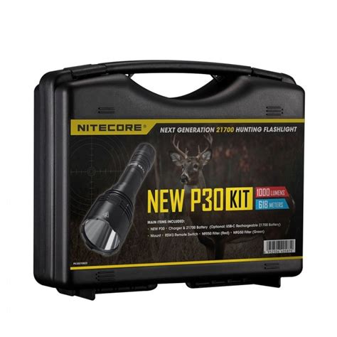 Nitecore Vadászlámpa Szett NEW P30 1x21700 CREE XP L HI V3 1000