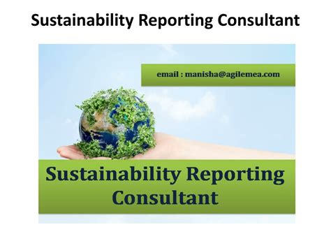 Ppt Sustainability Reporting Consultant Powerpoint Presentation Free