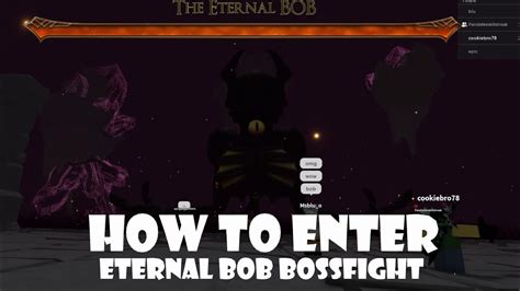 How To Enter Eternal Bob Bossfight Slap Battles Youtube