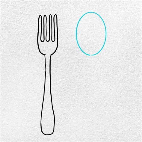 How To Draw A Fork And Spoon Helloartsy