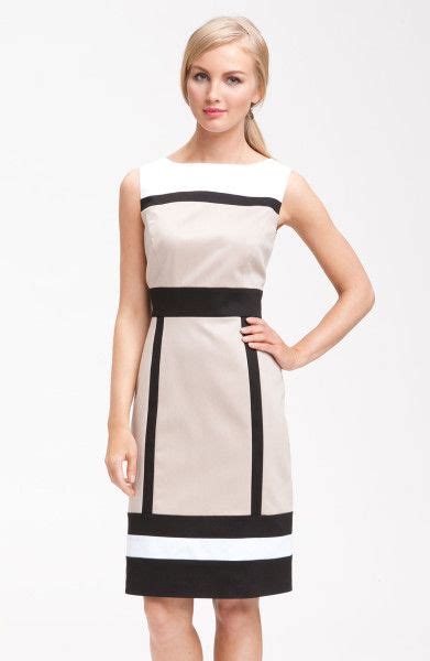 Tahari By Arthur S Levine Sleeveless Colorblock Sheath Dress In Black