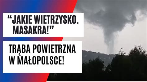 TRĄBA POWIETRZNA w Małopolsce Lawina BŁOTNA w Tatrach POGODA przeraża