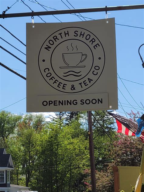 North Shore Coffee and Tea Company - We have an official shingle! Ready