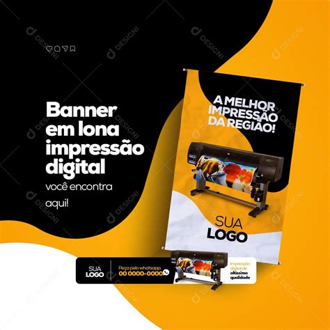 Banner em Lona Impressão Digital Comunicação Visual e Gráfica Rápida