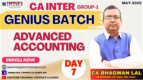 CA INTER ADV ACC MAY 2025 YouTube