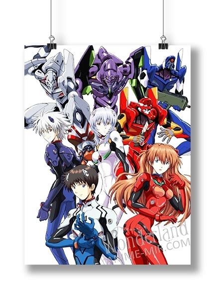 Аниме плакат Евангелион - Персонажи / Evangelion купить в интернет ...