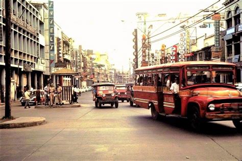 Rizal Avenue Santa Cruz Manila Circa 1960 Manila Philippines