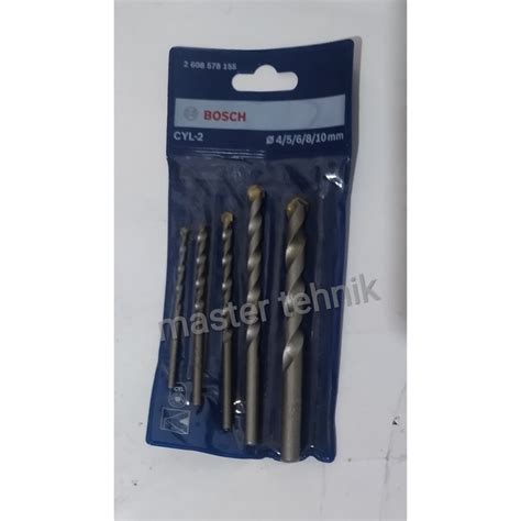 Jual Bosch Mata Bor Tembok Masonry Batu Beton Cyl Set Pcs Shopee