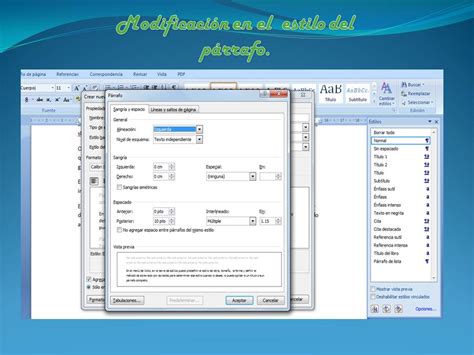 Las Tic Formato De Texto En Word