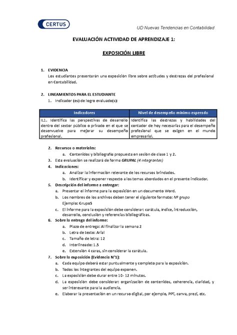 Lineamientos de Evaluación AA1 UD Nuevas Tendencias en Contabilidad