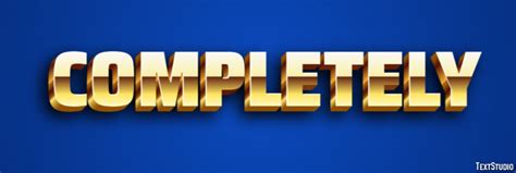 Completely Text Effect and Logo Design Word