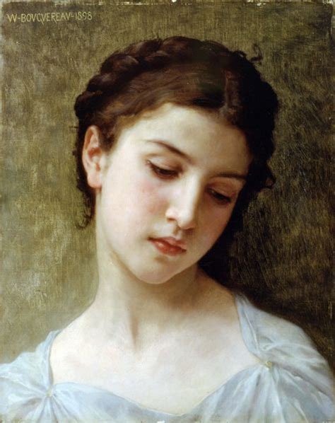 Kopf Einer Jungen Frau Von William Adolphe Bouguereau Kunstbilder