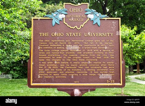 La Historia De La Universidad Estatal De Ohio En Columbus En El Campus