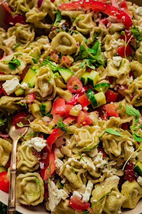 Greek Tortellini Pasta Salad