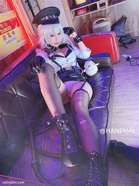 Haneame Azurlane Gangut Police Naked Cosplay Asian Photos