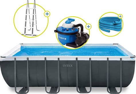 Intex Frame Pool Ultra Quadra XTR 549 X 274 Komplettset Basic Pools