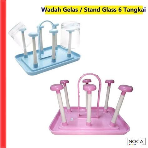 Jual Stand Gelas Nelson Segi Glass Stand Persegi Tempat Cangkir