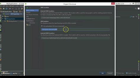 How To Set Android Sdk Location And Jdk Location In Your Android Studio