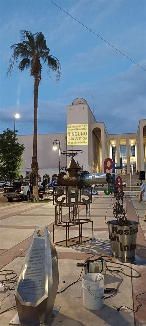 Instalan Antimonumento Por Los A Os Del Derrame En El R O Sonora