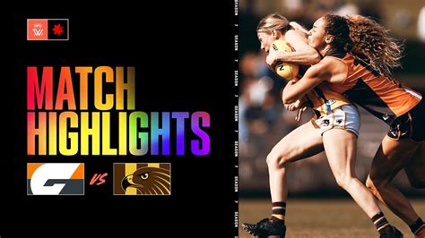 Gws Giants V Hawthorn Highlights Round S Aflw Youtube