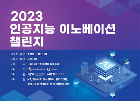 2023 인공지능 이노베이션 챌린지 개최sw중심대학·ai대학원·ai융합혁신대학원 팀 경연