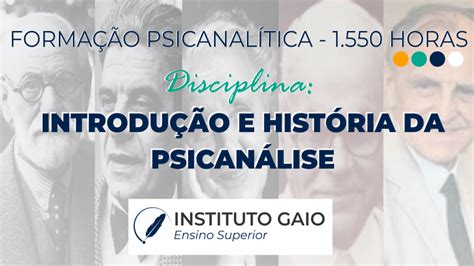 Introdução e História da Psicanálise 30h Portal e GAIO