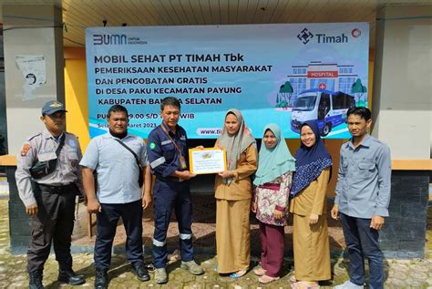 Mobil Sehat Pt Timah Tbk Hadir Di Desa Paku Berikan Pelayanan