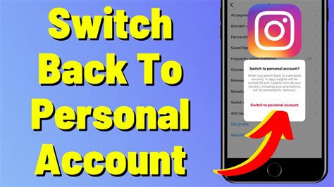 How To Switch Back To Personal Account On Instagram 2023 YouTube