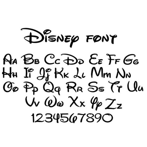 Disney Font Mickey Mouse