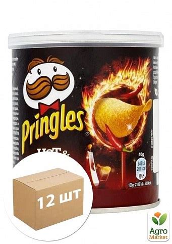 Чіпси Hot Spicy гострі ТМ Pringles г упаковка шт купити поштою в Одесі Києві Україні