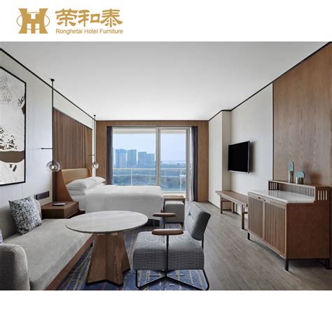 Foshan Factory Customized Modern Wooden Hotel Bedroom Set Furniture