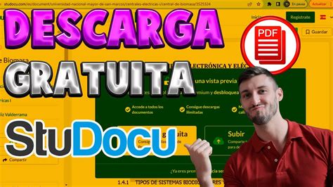 CÓMO OBTENER DOCUMENTOS DE STUDOCU LIBROS Y ARCHIVOS YouTube