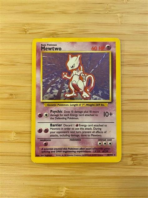 Mewtwo Holo Base Set En Kaufen Auf Ricardo