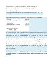 QUIZ 10 Accounting For Production Losses ACTG321 Cost Accounting And