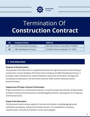 Modelos de contratos de rescisão gratuitos Venngage