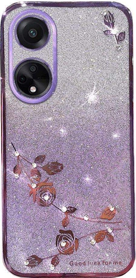 Etui Do Oppo A G Glitter Flower Brokatowe Obudowa Pokrowiec