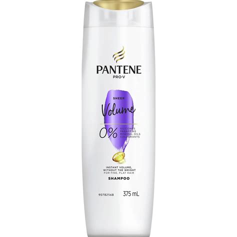 Pantene Pro V Sheer Volume Shampoo For Fine Hair 375ml Woolworths