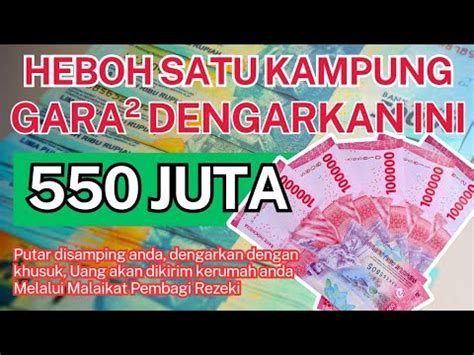 Dzikir Pagi Penarik Uang Uang Datang Sendiri Kerumah Anda Oleh