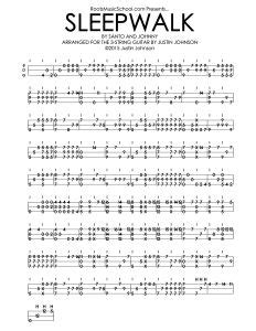 Sleepwalk Tabs | Tablature, Instruments