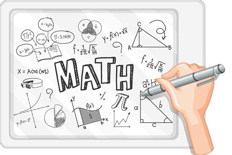 Doodle Math Formula With Mathematics Font Vector Art At Vecteezy