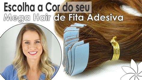 Escolha A Cor Do Seu Mega Hair De Fita Adesiva Classic Megaplik YouTube