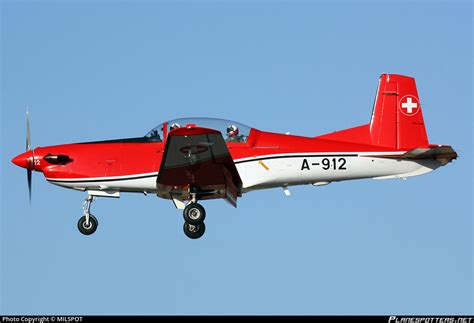 A 912 Swiss Air Force Pilatus PC 7 Photo By MILSPOT ID 216545