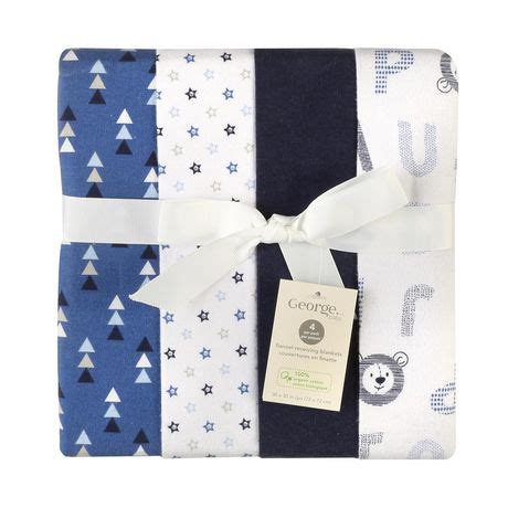 George baby Organic Cotton Flannel Receiving Blankets | Walmart Canada